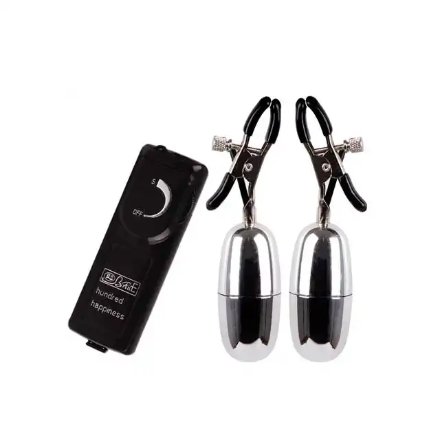 Vibrating Nipple Clamps - Wibrujące klamerki na sutki.