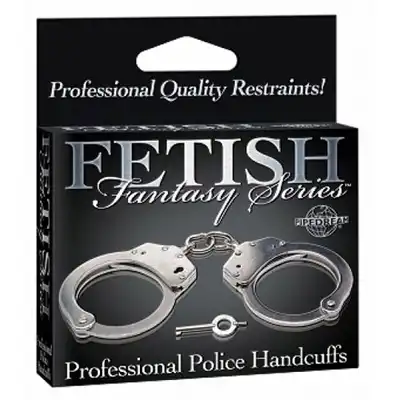 Fetish Fantasy - Professional Police Hancuffs. Profesjonalne kajdanki bez przycisku zwalniającego.