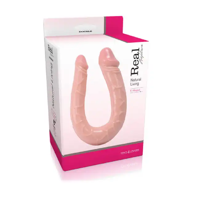 Real Rapture - U-Shaped. Podwójne mini dildo, realistyczne.