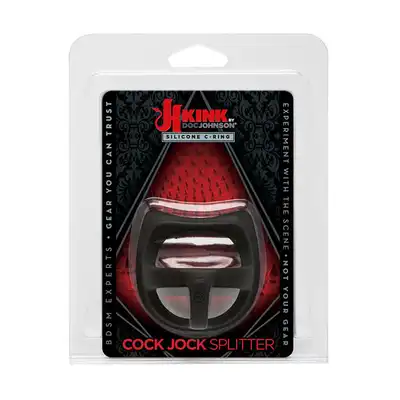 Kink by DocJohnson - Cock Jock Splitter. Ring na penisa, rozdziela jądra.