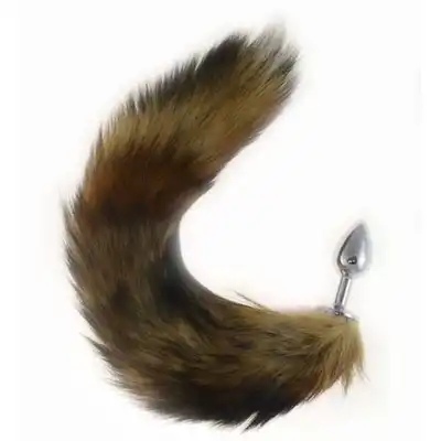 Boss Of Toys - Fox Tail Plug.  Fantazyjna wtyczka analna z  puszystą lisią kitką.