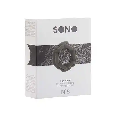 Sono - Cockring № 5. Elastyczny ring na penisa, silikon medyczny.