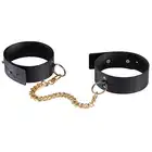 Bijoux Indiscrets - Maze Ankle &amp; Knee Cuffs Black. Przepiękne czarne kajdanki na nogi. Wysublimowane akcesoria dla kobiet. Mega sale!