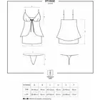 Obsessive - 811-BAB-4 babydoll i stringi.