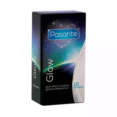 Pasante - Glow. Prezerwatywy świecące w ciemności. 4 sztuki.