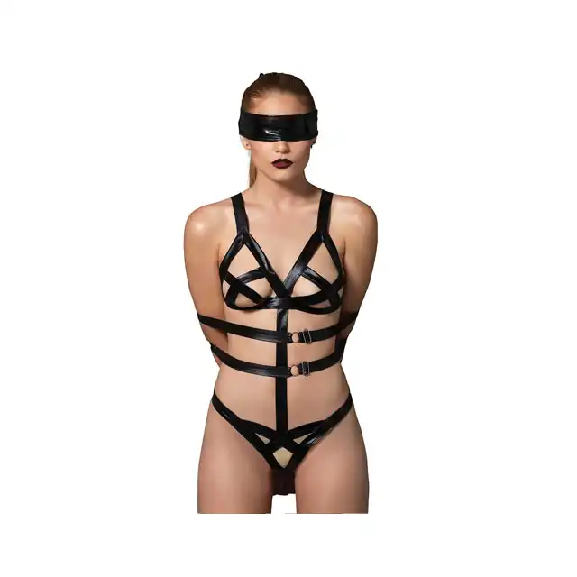 Kink - Bondage Teddy. Body z pasami do zniewalania.