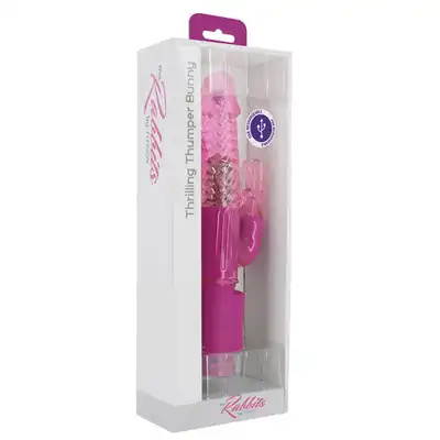 Toy Joy - Thrilling Thumper. Super wibrator króliczek ładowany przez USB.