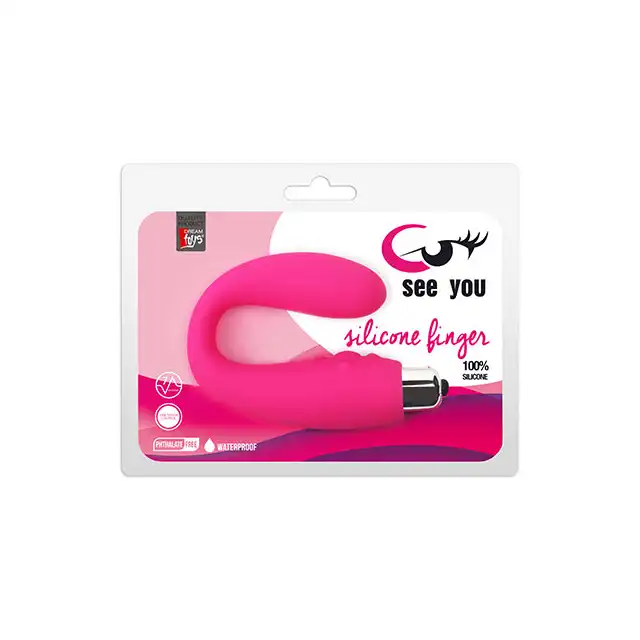 Dream Toys - See You Silicone Finger. Podwójny stymulator, 100% silikon medyczny.