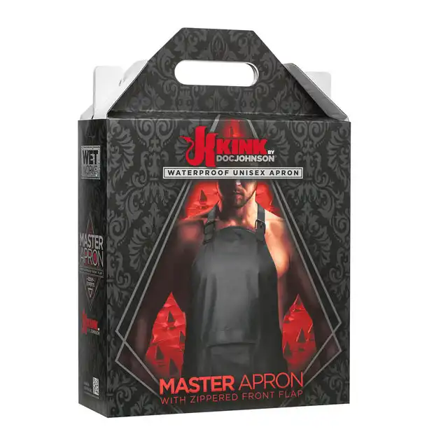 Kink by DocJohnson - Master Apron With Zip Front Flap. Wodoodporny fartuch z klapą. Mega Sale!