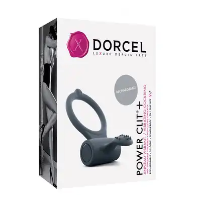 Dorcel - Power Clit +. Ring na penisa, ładowany akumulatorowo.