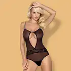 Obsessive - 812-TED-1 body.  Perełki  w dekolcie. Rozmiar L/XL