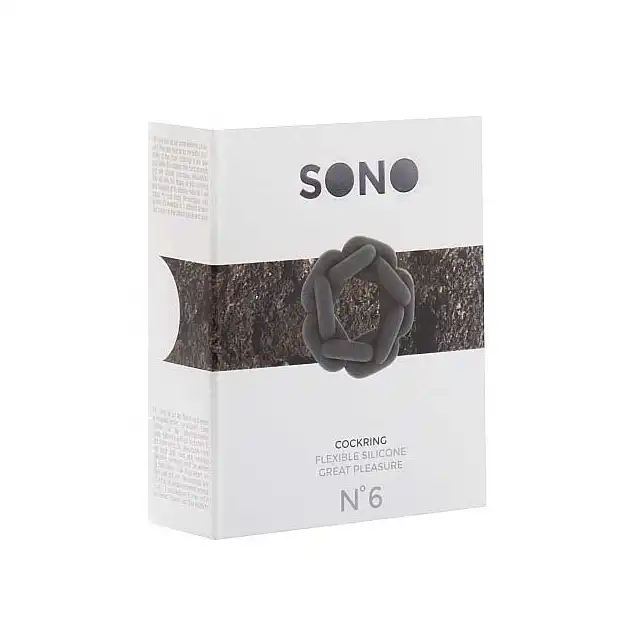 Sono - Cockring № 6. Elastyczny ring na penisa, silikon medyczny.
