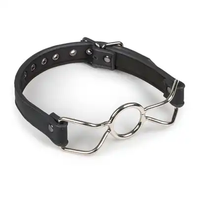Easy Toys - O-Ring Gag. Metalowy knebel. Rozchylone usteczka.