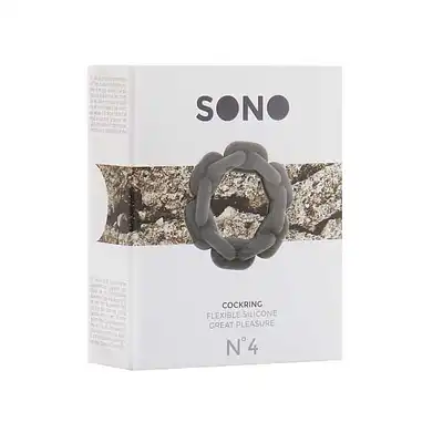 Sono - Cockring № 4. Elastyczny ring na penisa, silikon medyczny.
