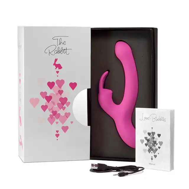 Big Teaze Toys - Love Buddies The Rabbit. Silikonowy wibrator króliczek. Wodoodporna.