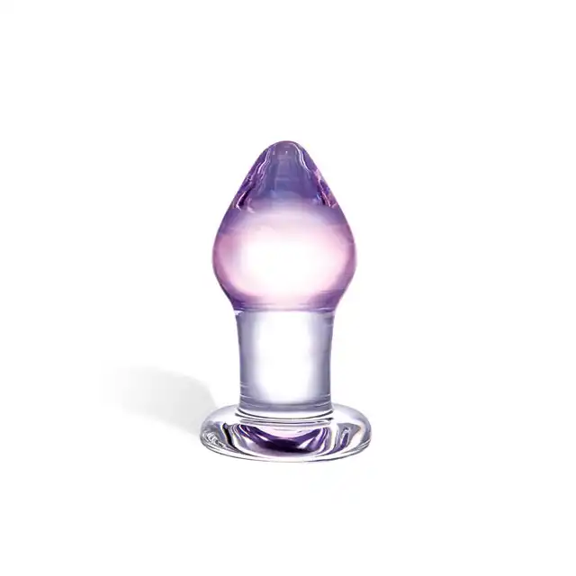 Gläs - Amethyst Rain Butt Plug. Szklana wtyczka analna.