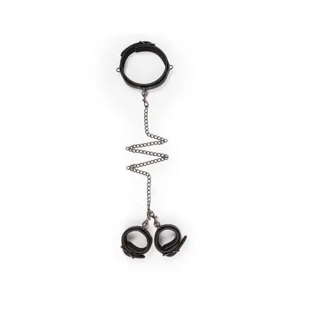 Easy Toys - Collar &amp; Wrist Restraint Set. Zestaw do krępowania - obroża + kajdanki.