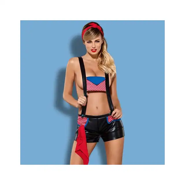 Obsessive - Servicegirl kostium 3-częściowy. Rozmiar S/M.