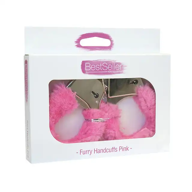 BestSeller - Furry Handcuffs Pink. Kajdanki z puszystym futerkiem. HIT!