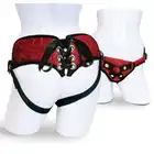 Sportsheets - Red Lace Corsett Strap-On. Elegancki pas do dilda.