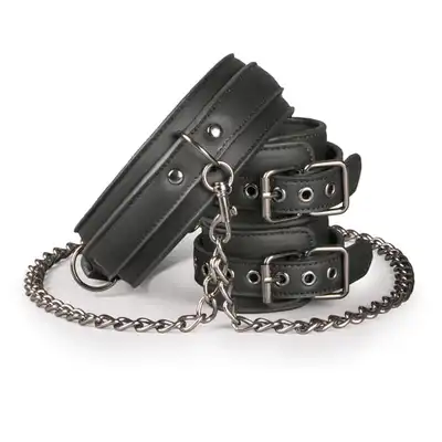 Easy Toys - Collar &amp; Wrist Restraint Set. Zestaw do krępowania - obroża + kajdanki.