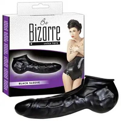 Be Bizarre - Black Sleeve. Lateksowa nakładka na penisa.