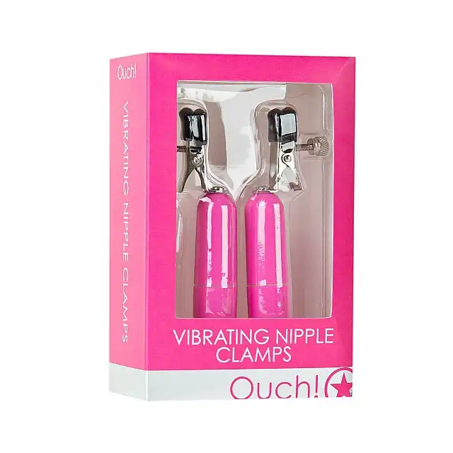 Ouch! - Vibrating Nipple Clamps. Wibrujące klamerki na sutki.