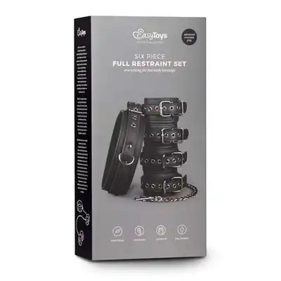 Easy Toys - Six Piece Full Restraint Set. Zestaw do całkowitego zniewalania.