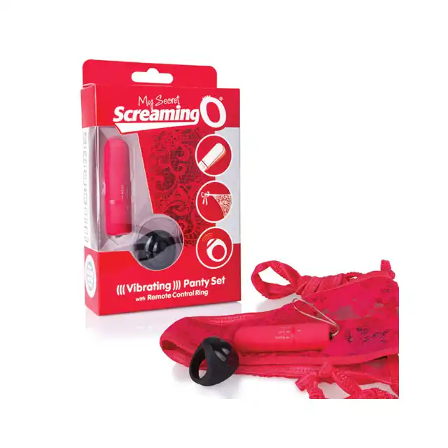 The Screaming O - Vibrating Panty Set. Wibrujące majteczki, sterowane pierścionkiem.