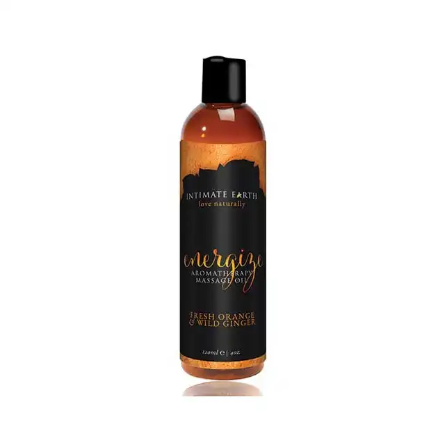 Intimate Earth - Energize. Aromatherapy Massage Oil. Naturalne oleje. 