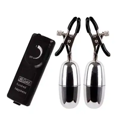 Vibrating Nipple Clamps - Wibrujące klamerki na sutki.