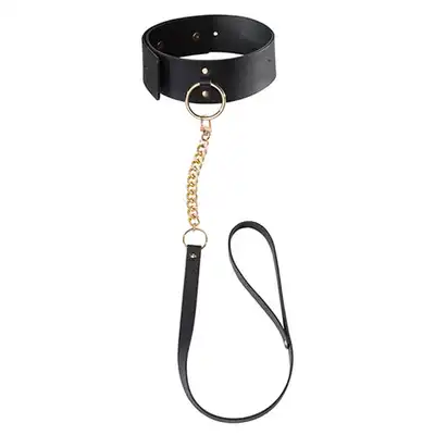 Bijoux Indiscrets - Maze  Black Choker And Leash. Obroża.