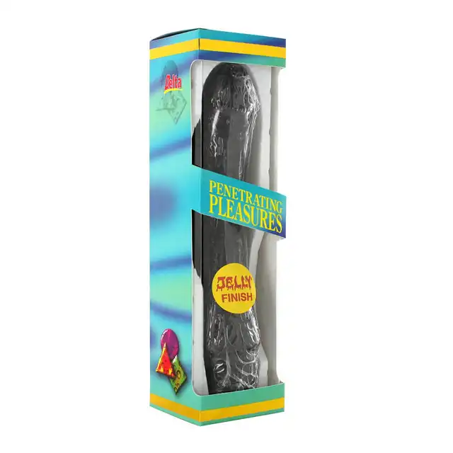 Penetrating Pleasures - Czarny wibrator o realistycznym kształcie.