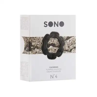 Sono - Cockring № 4. Elastyczny ring na penisa, silikon medyczny.