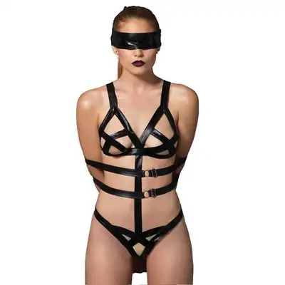 Kink - Bondage Teddy. Body z pasami do zniewalania.