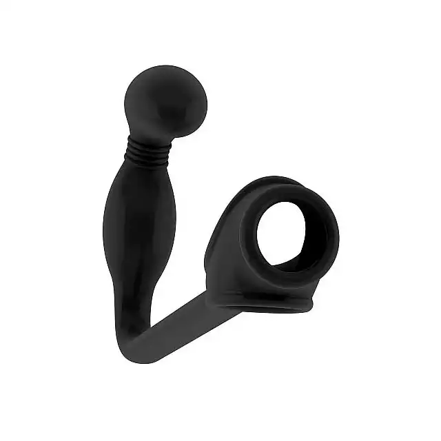 Sono - Butt Plug With Cockring № 2. Wtyczka analna z ringiem na penisa. Silikon medyczny.