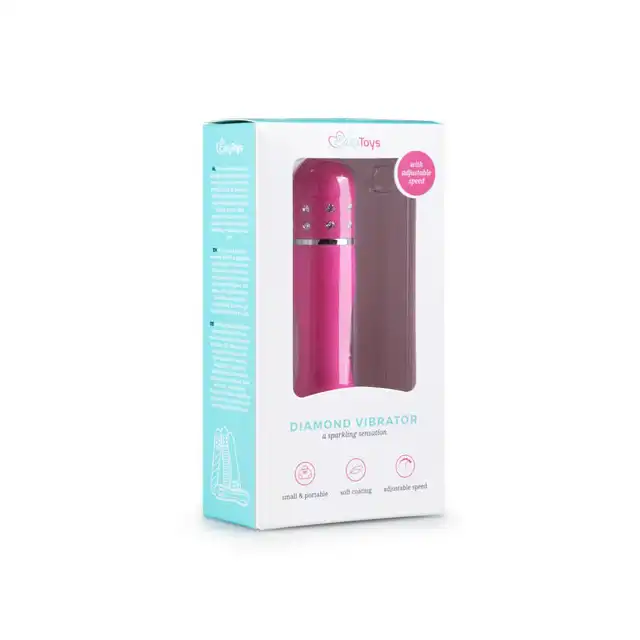 Easy Toys - Diamond Vibrator. Elegancki wibrator z diamencikami.