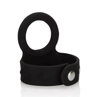Calexotic - Scrotum Support Ring Medium. Ring na penisa z opaską na jądra.