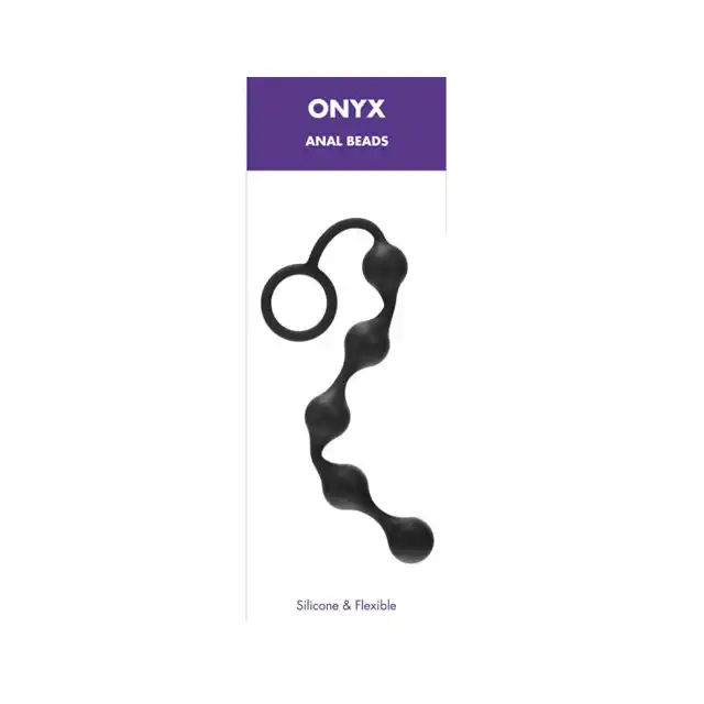 Kinx - Onyx Anal Beads. Silikonowe koraliki analne.