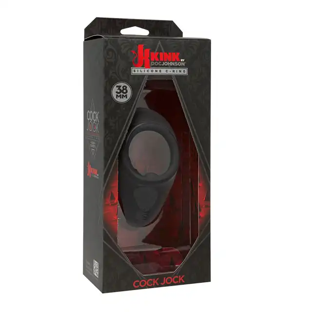 Kink by DocJohnson - Cock Jock. Wibrujący ring na jądra i penisa.