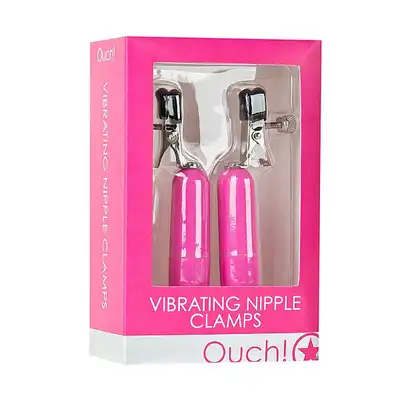 Ouch! - Vibrating Nipple Clamps. Wibrujące klamerki na sutki.