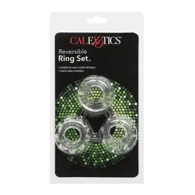 Calexotic - Reversible Ring Set. Zestaw ringów na penisa.