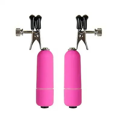 Ouch! - Vibrating Nipple Clamps. Wibrujące klamerki na sutki.