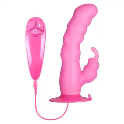 NMC - Icy Bunny. Wibrator z przyssawką. Miekki silikon medyczny.