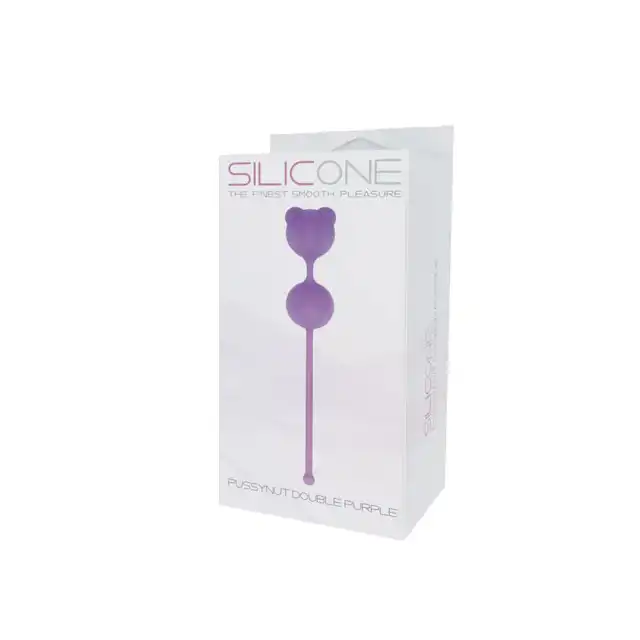 Silicone - Pussynut Double Purple. Kulki Gejszy.