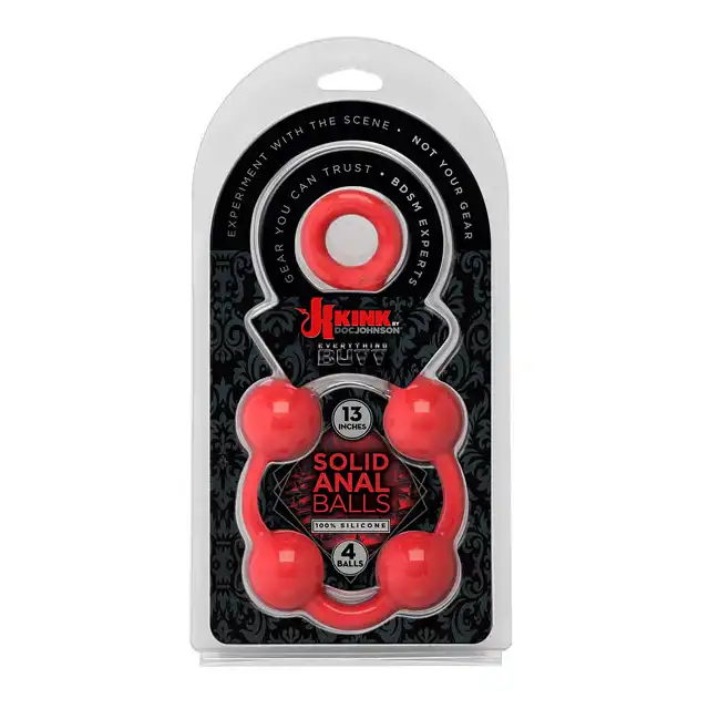 Kink by DocJohnson - Solid Anal Balls. Silikonowe kulki analne.