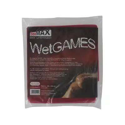 Sexmax - Wet Games - Lackowe prześcieradło do zabaw z olejkami do masażu.
