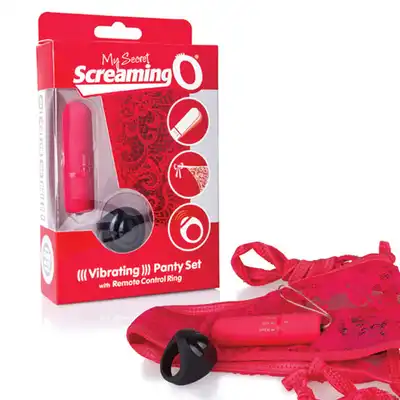 The Screaming O - Vibrating Panty Set. Wibrujące majteczki, sterowane pierścionkiem.
