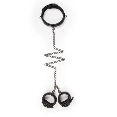 Easy Toys - Collar &amp; Wrist Restraint Set. Zestaw do krępowania - obroża + kajdanki.