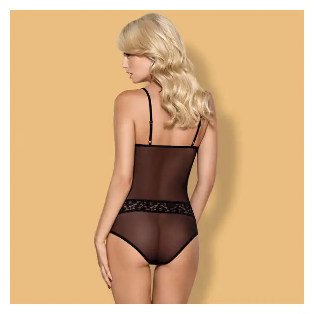 Obsessive - 812-TED-1 body.  Perełki  w dekolcie. Rozmiar L/XL